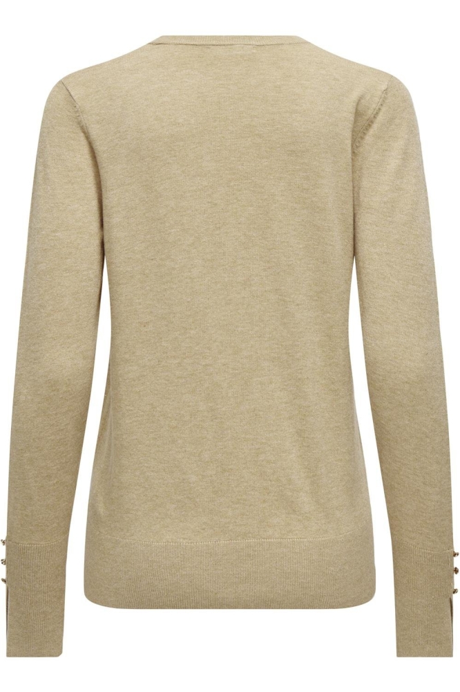 JDYMALOU L/S ON BUTTON PULLOVER KNT 15312026 IRISH CREAM
